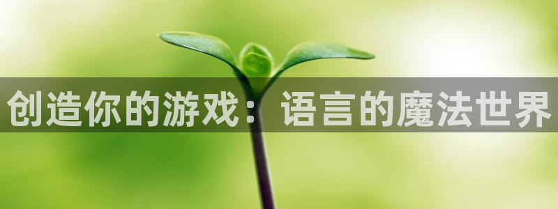 首页沐鸣2注册官网：创造你的游戏：语言的魔法世界